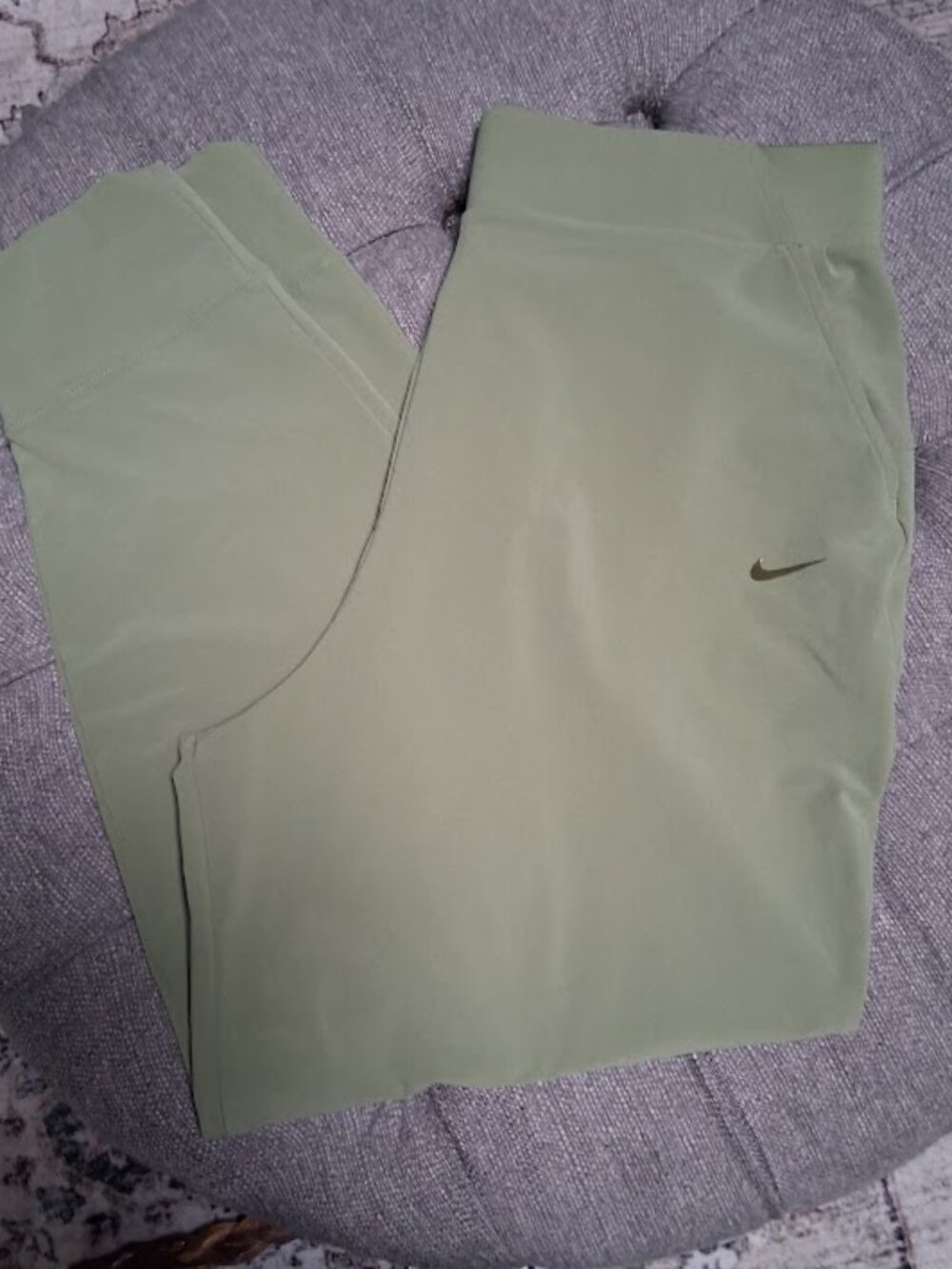 Nike Dri Fit Women's Woven Stretch Jogger Pants Olive Green Sz XL